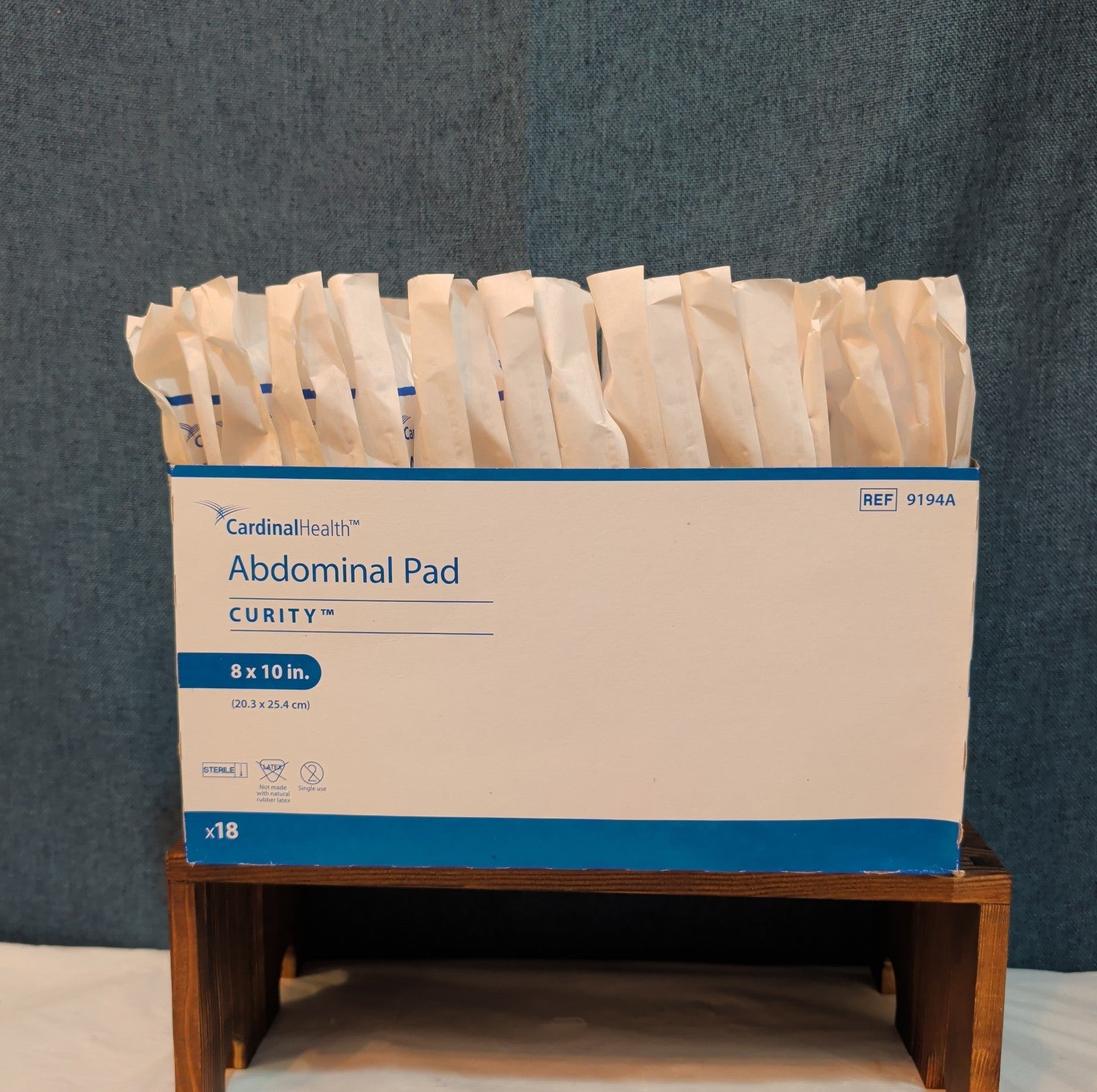 Curity Cardinal Health 8x10 Abdominal Pads Sterile 72-Ct New EXP 2029 9194A
