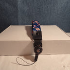 Blue Floral Phone Lanyard Quick Release Detachable Strap Loop