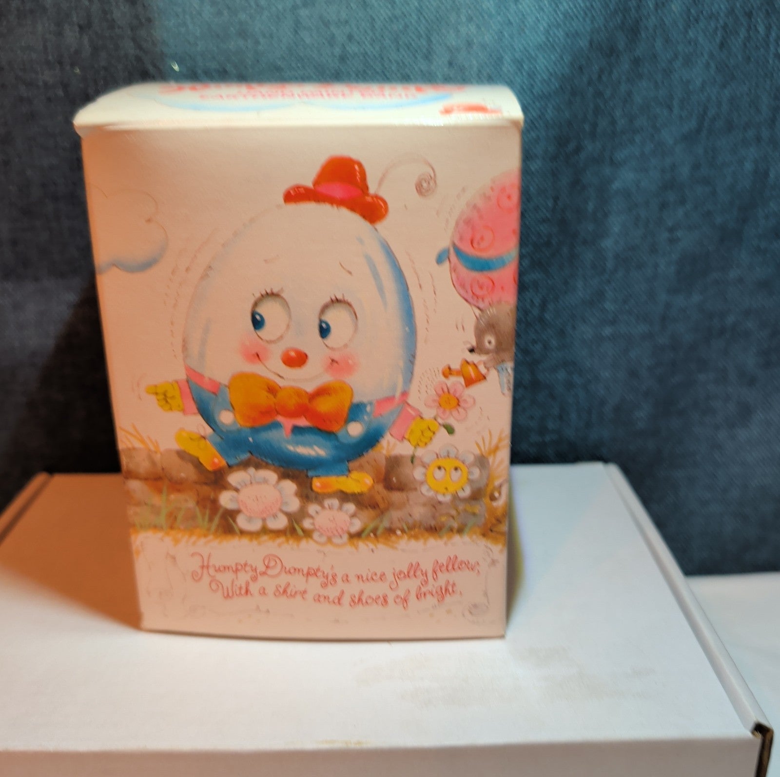 Vintage Avon Humpty Dumpty Ceramic Coin Bank 1982 Hand Painted Novelty Boxed