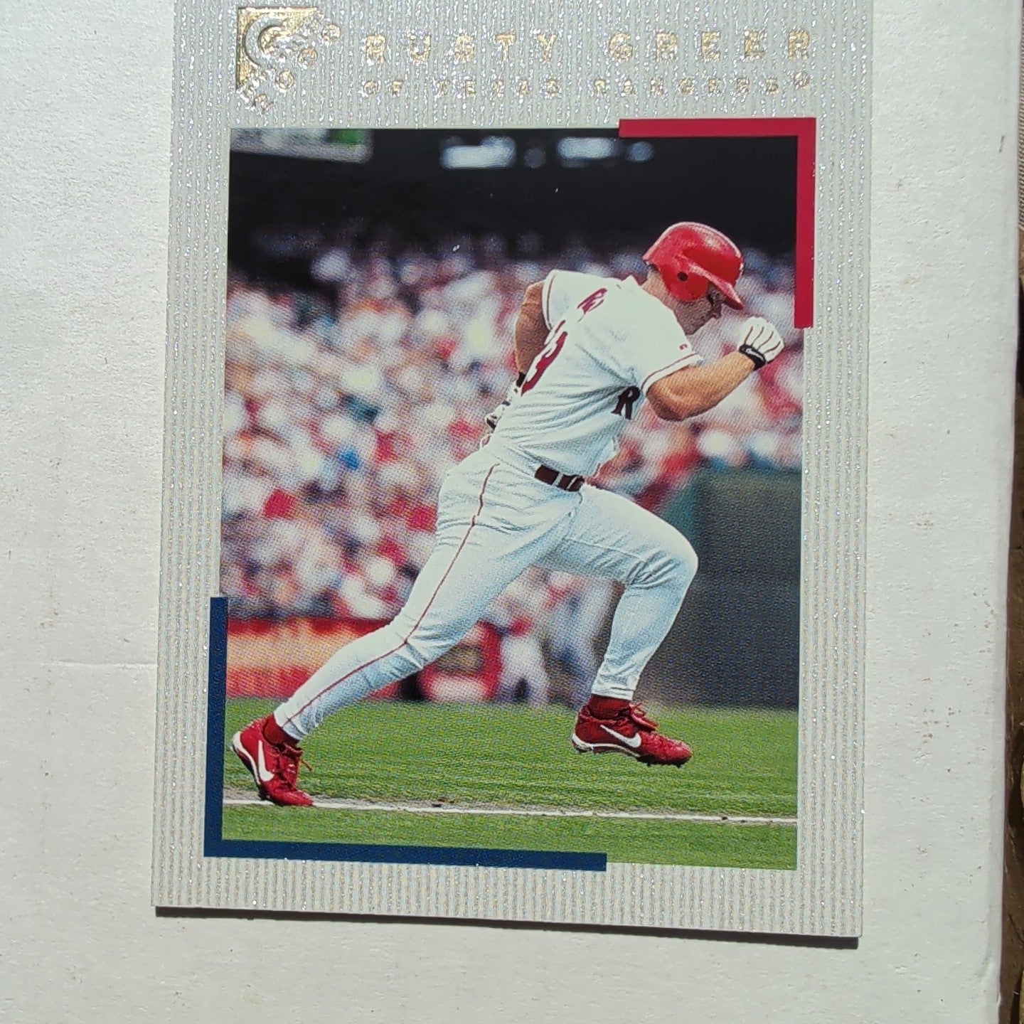 2000 Topps Gallery Rusty Greer #4 Texas Rangers Canvas Texture Baseball Card
