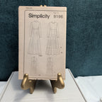 Simplicity 9196 Sewing Pattern Dress Raised Empire Waist Size 6-10 UNCUT Vtg 90s
