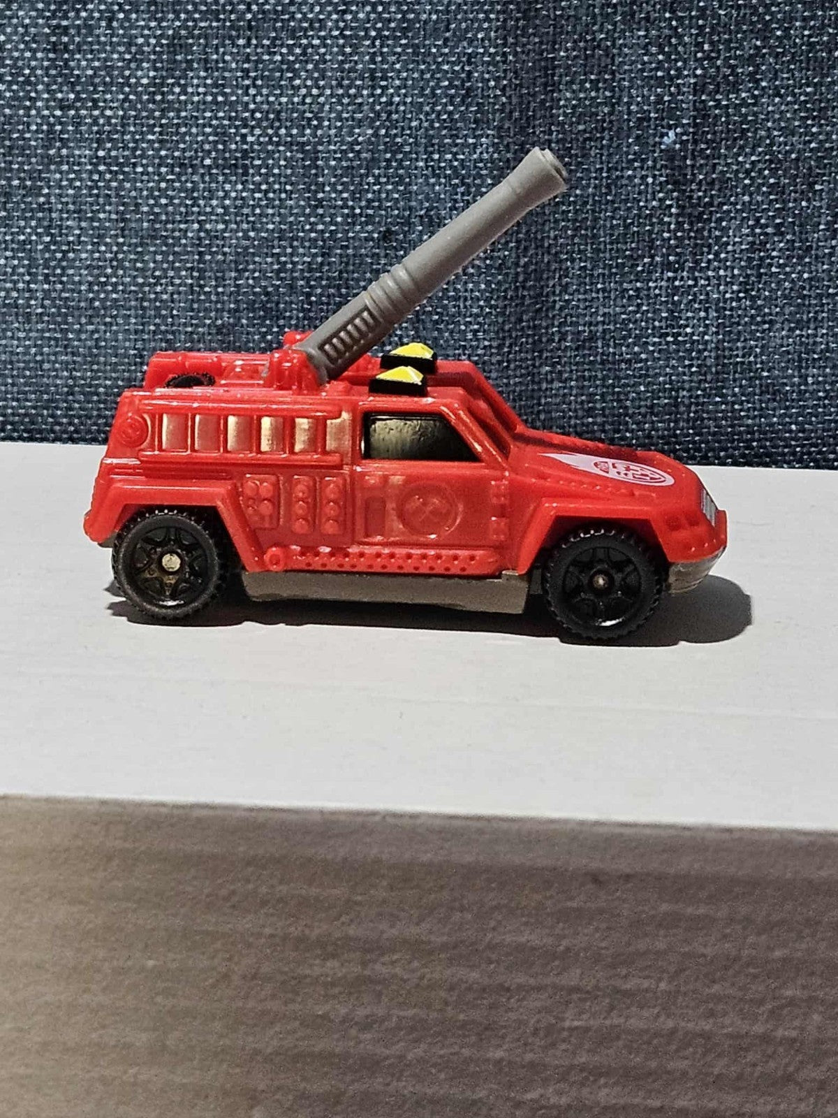 1997 McDonald's Hot Wheels FIRE TRUCK #5 Red Rescue Vehicle 90s Vintage Loose