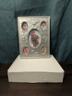Special Moments "My First Year" Baby Photo Frame | Silver Tone Metal Collage |