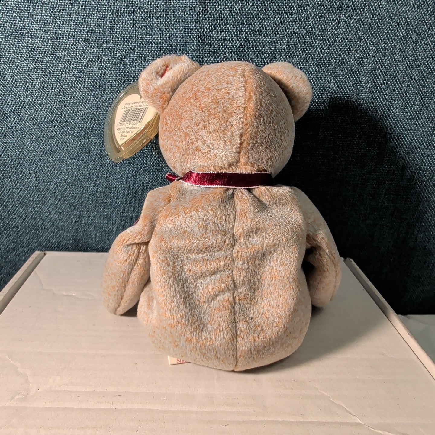 1999 Signature Bear Ty Beanie Baby Retired MWMT with Tag Protector Ginger Bear