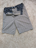 O'Neill Hybrid Boardshorts Men's Size 34 Gray Plaid Swim Trunks Walker Shorts