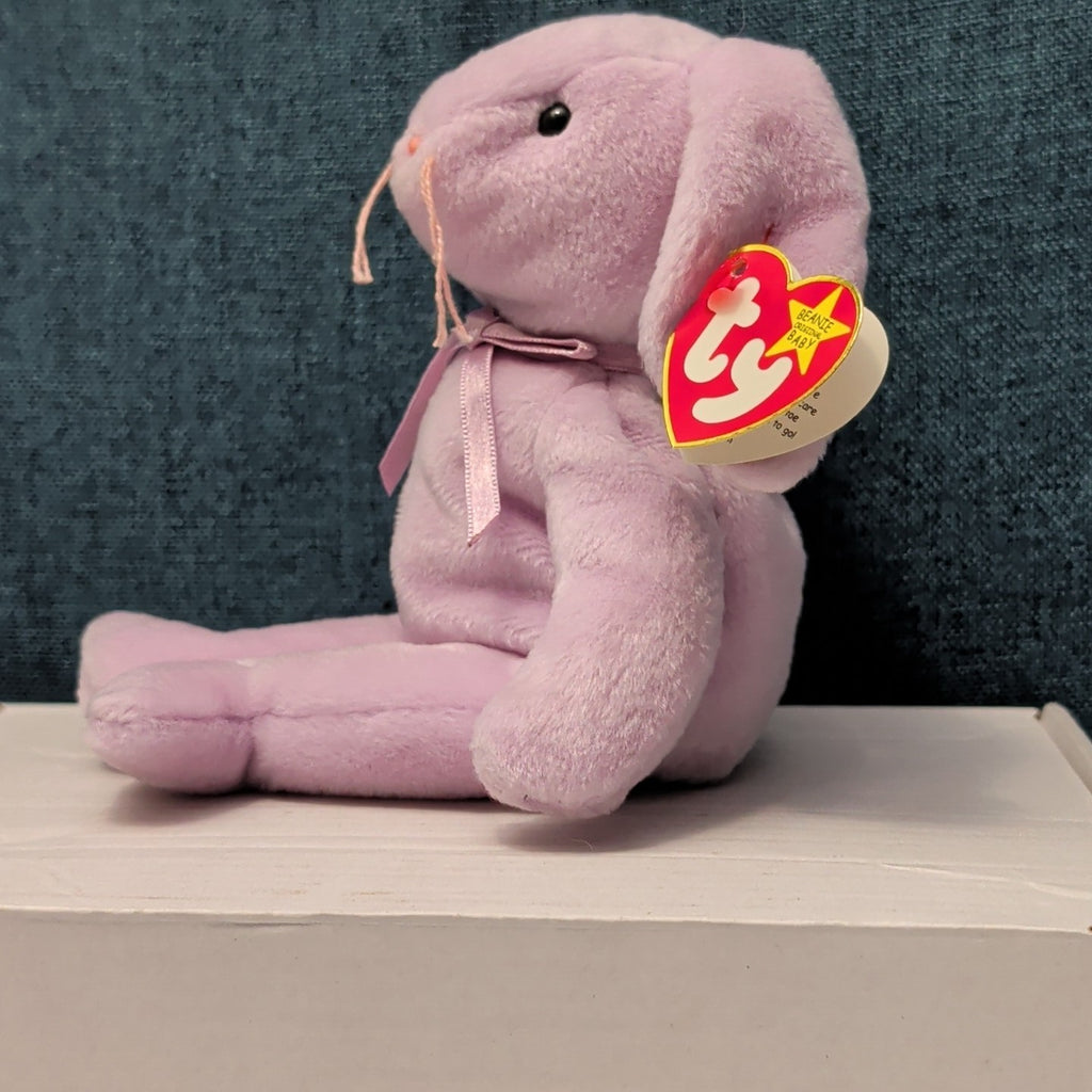 TY Beanie Baby - FLOPPITY the Purple Bunny (8.5 inch) - MWMTs Stuffed Animal Toy