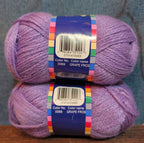 Herrschners Afghan Yarn 2 Ply Grape Frost Purple Acrylic 2 Skein