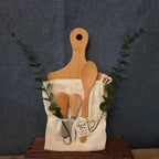 Natural Wood Charcuterie Board 6Pc Farmhouse