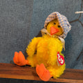 Ty Bonnie Yellow Baby Chick Plush Gingham Bonnet 1993 Vintage