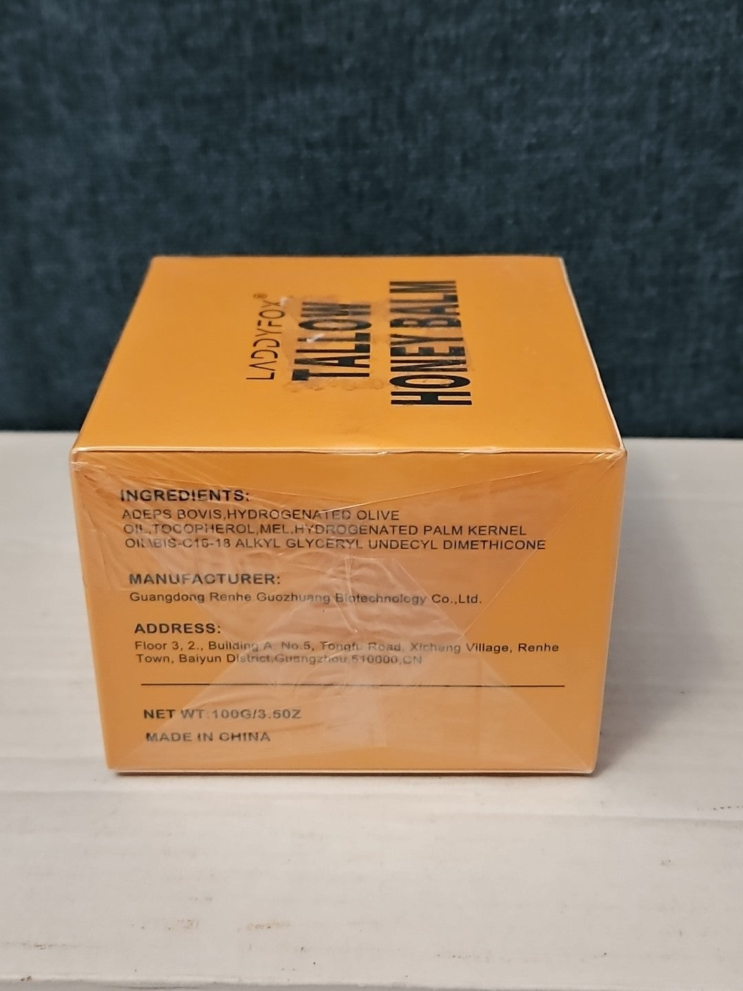 Sealed Laddyfox Tallow Honey Balm | Face & Body Grass-Fed Moisturizer 100g