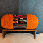 Red Heart Super Saver Pumpkin Orange Acrylic Yarn Cozy Fall NWT E300