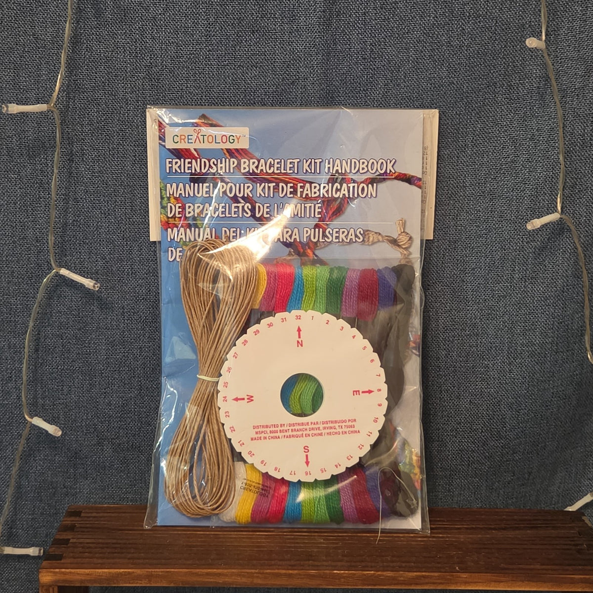 Creatology Friendship Bracelet Kit 15Pc Floss Hemp Wheel Y2K Craft