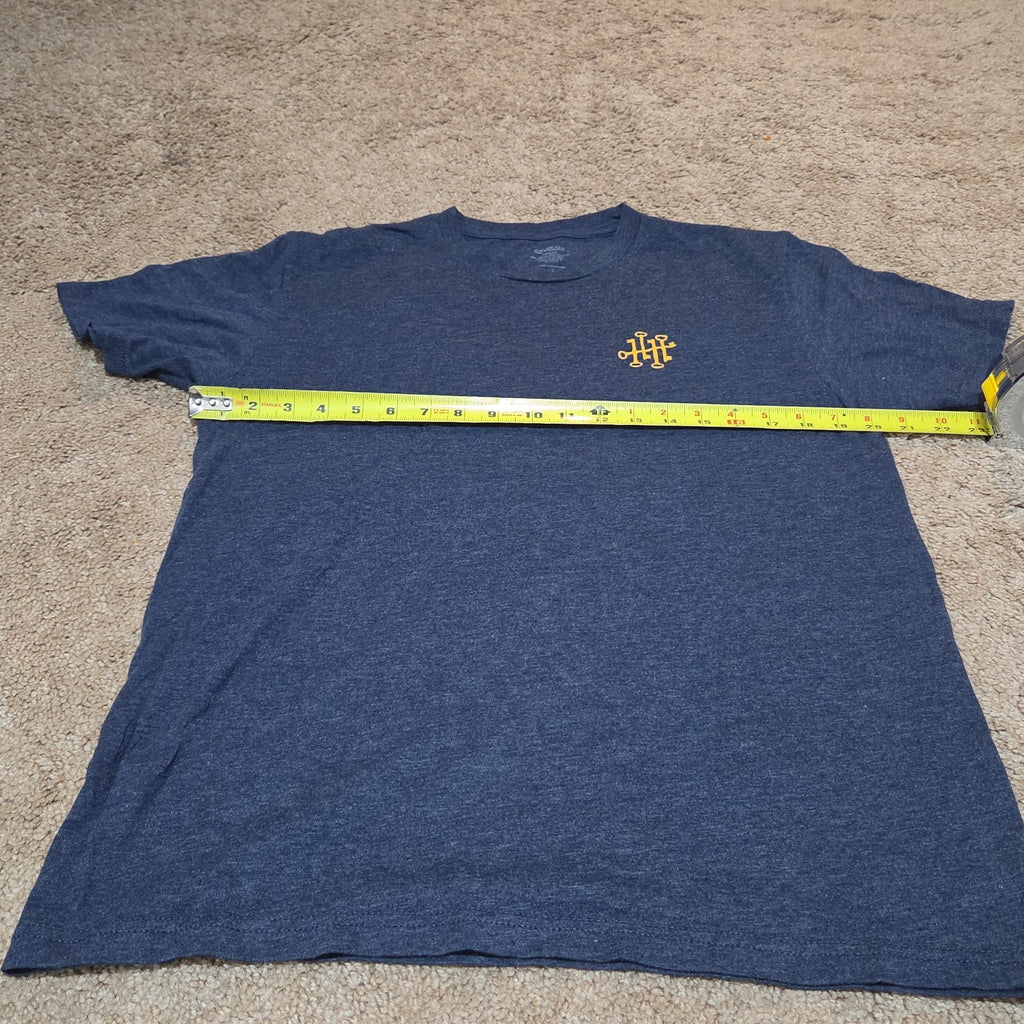Diageo Tangerine Shirt Large Navy Blue Key Graphic Tee
