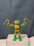 Teenage Mutant Ninja Turtles TMNT Stretch N Shout Michelangelo Talking Figure