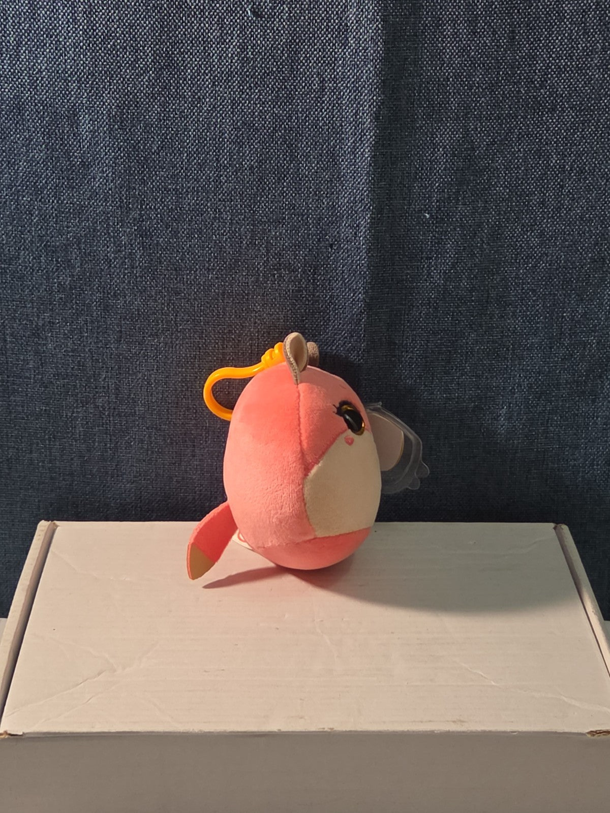 TY Roxie the Fox Squish-A-Boos Mini 3" Clip Plush MWMT with Tag Protector NEW