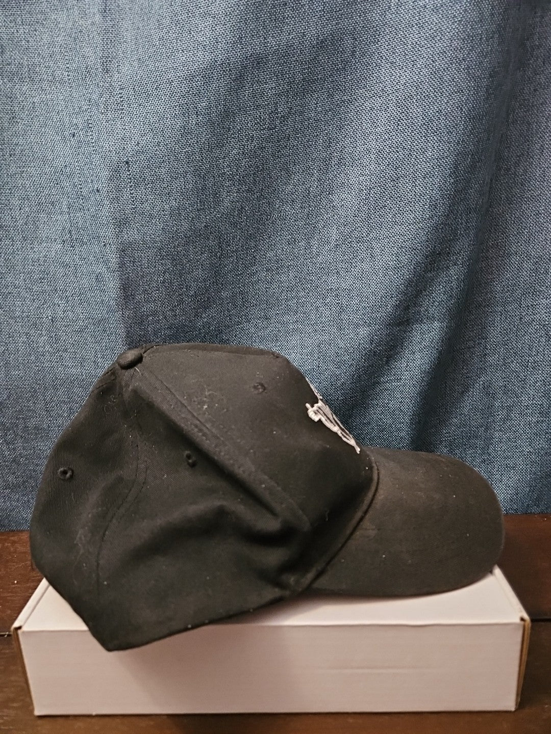True Religion Hat Black Baseball Cap Buddha Design Adjustable Snapback Mens