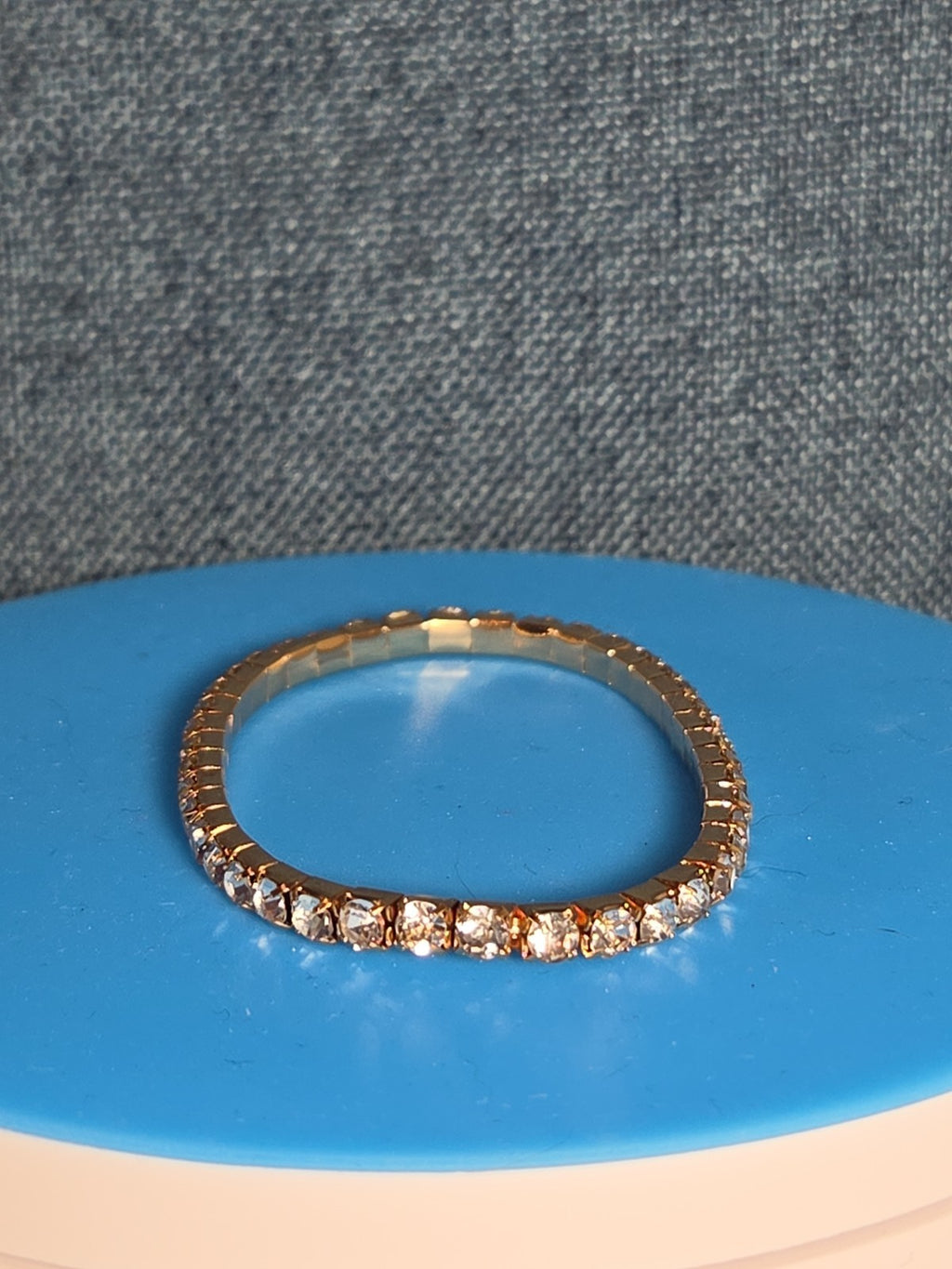 Crystal Bracelet Bangle Stretch Bling Single Row Rhinestones Bracelets For Women
