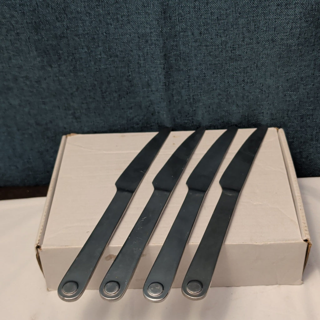6 Pc GOURMET SETTINGS TAXI Flatware Set | 18/8 Stainless | 4 Knives | 2 Spoons