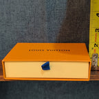 Authentic Louis Vuitton Empty Yellow Drawer Gift Box 5.5x4" Wallet Case