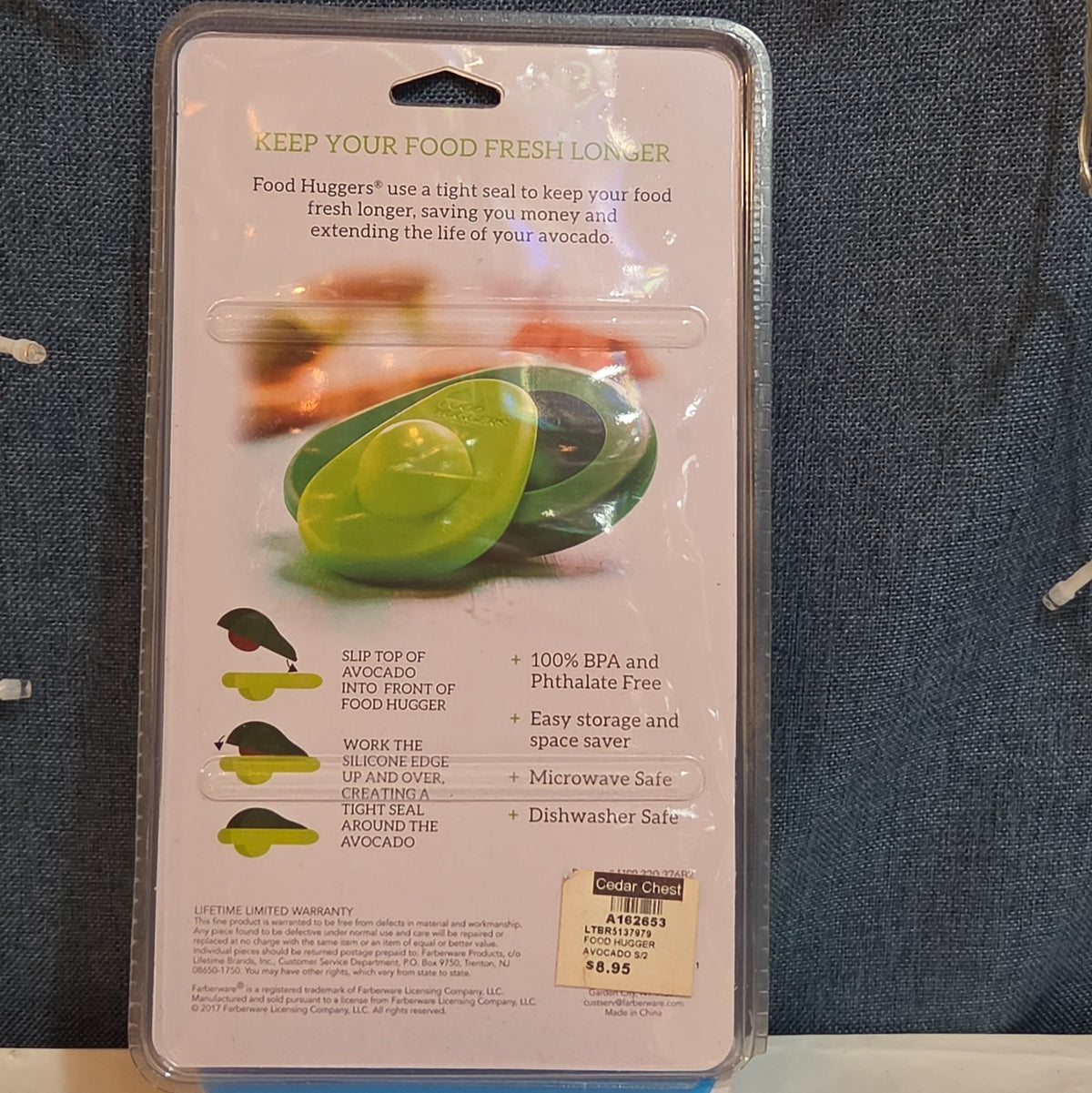 Farberware Food Huggers Silicone Avocado Saver 2-Pack BPA-Free