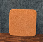 Christmas Tree Cork Back Coaster Holiday Decor Single