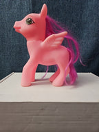 Pink Pegasus Pony Toy | 4.5"  MLP Style "Fakie" Figure | Magenta Hair