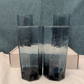 Set of 4 Libbey FACETS Cobalt Blue Glasses | 8-Panel Octagon Highball Tumblers
