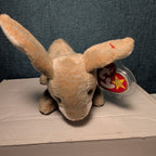 Ty Beanie Baby Nibbly 1998 Retired Speckled Bunny with Tag Protector Vintage