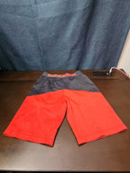 DC Comics Superman Boys Athletic Shorts Size S 6/7 Grey Red Mesh Gym Shorts