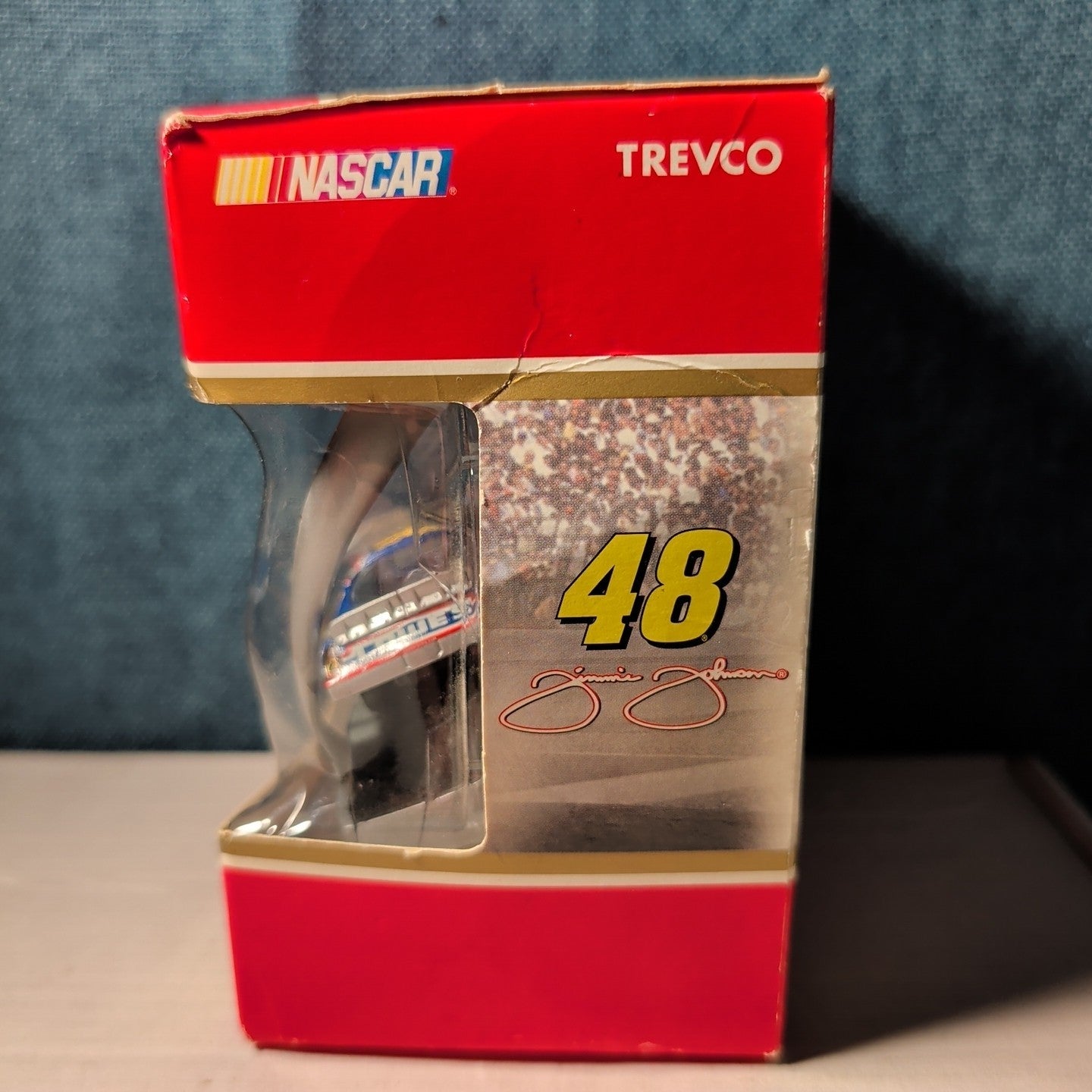 Jimmie Johnson 48 Lowe's 2005 Trevco Diecast Car Ornament NEW Distressed Box