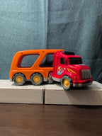 Big Toddler Semi Truck Car Hauler Toy Vehicle Lights & Sounds Transport Trailer