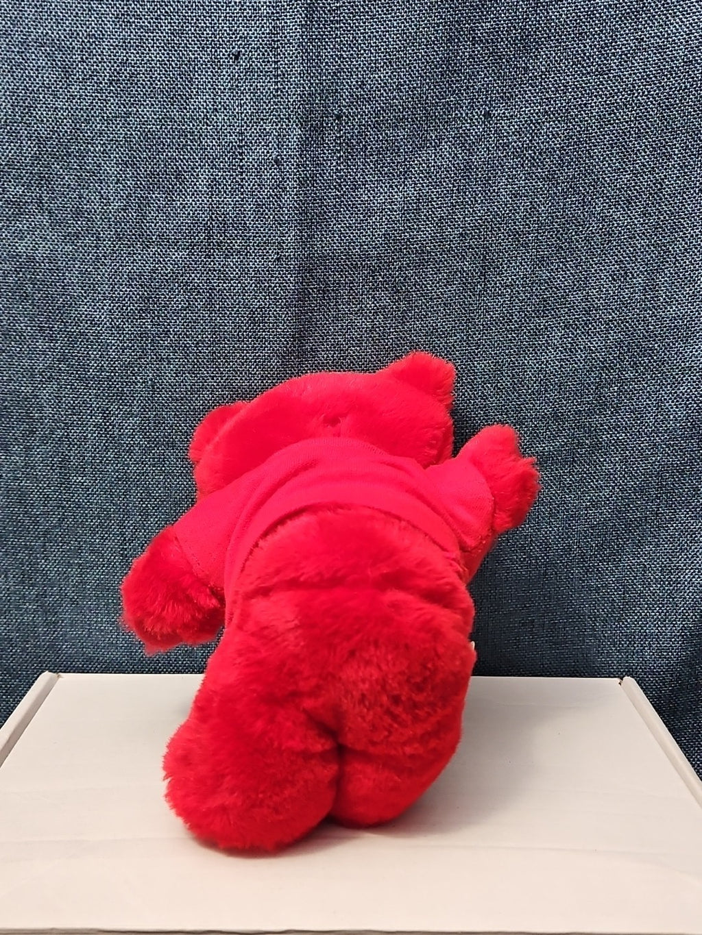 Vintage 1986 Crayola Teddy Bear Plush | Red Crayon Shirt | 7" Stuffed Animal |