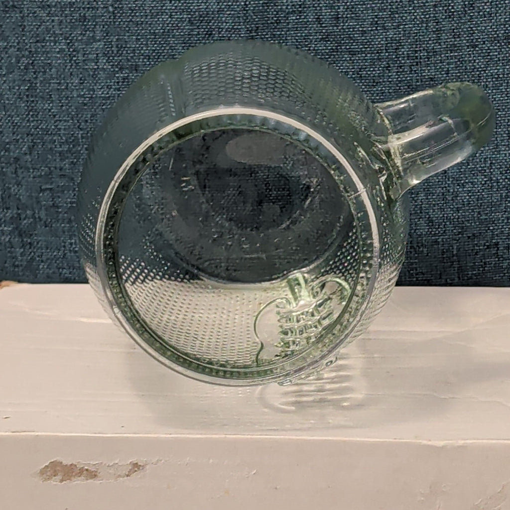 Home Essentials FOOTBALL Glass Mug XL 36 oz Textured Pigskin Beer Stein Gameday