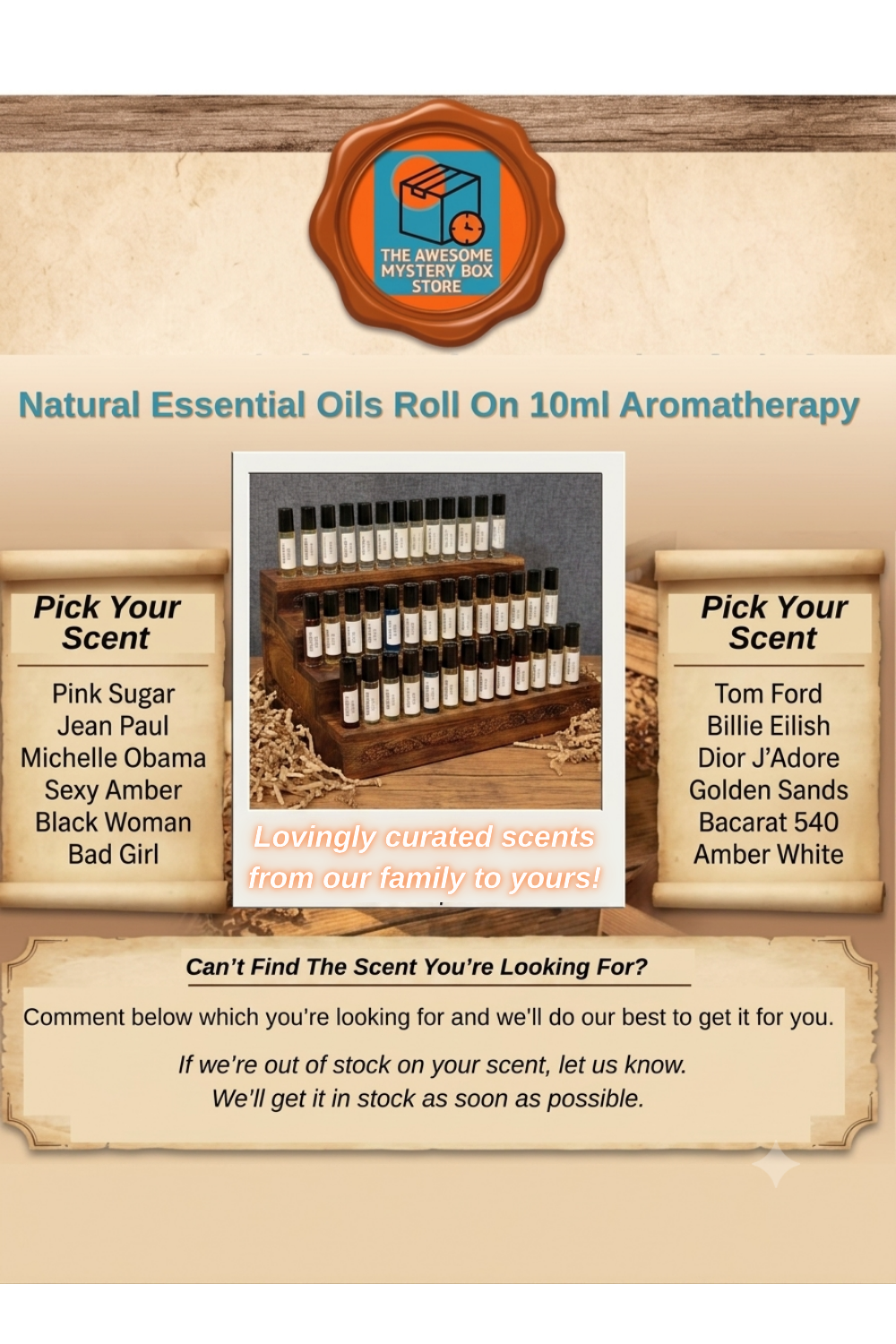 Essential Oil 10ml Roll On Glass Vial Travel Pick Your Scent NEW