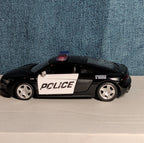RMZ City Audi R8 Police Car 1/36 Diecast Pull Back Opening Doors PreOwned