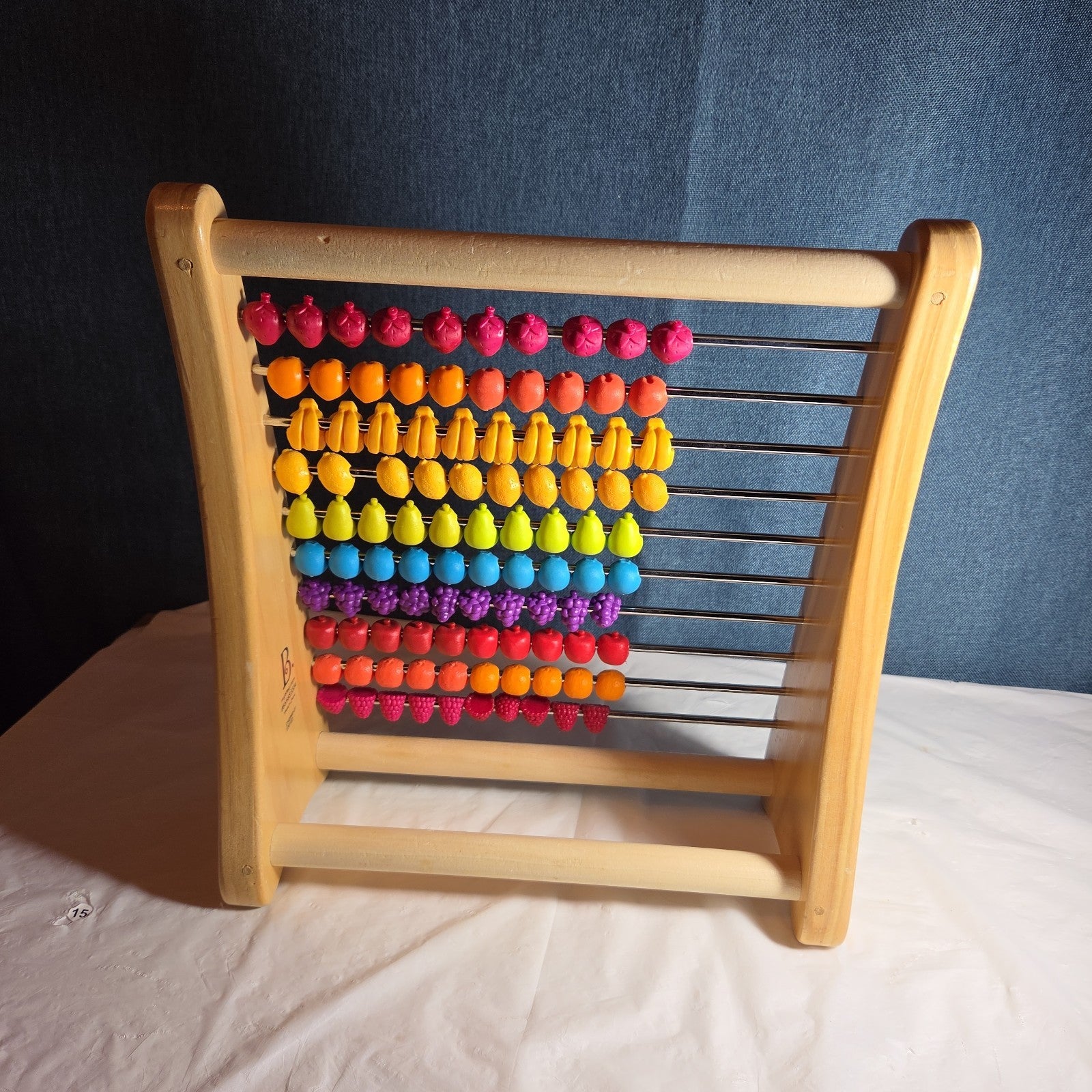 B. Toys Wooden Fruit Abacus Colorful Counting Frame