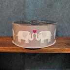 Ribbon Boutique Elephant Heart Grosgrain 1.5 in x 3 yd elephant