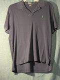 Vintage 90s Polo Ralph Lauren Shirt Men's L Navy Blue Green Pony Logo