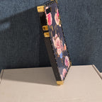 Luxury Trunk Rose Phone Case Gold Rivet Retro Cover