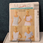McCall’s 2818 Sewing Pattern Misses Tops Learn To Fit A Full Bust Sz 10-14 Uncut