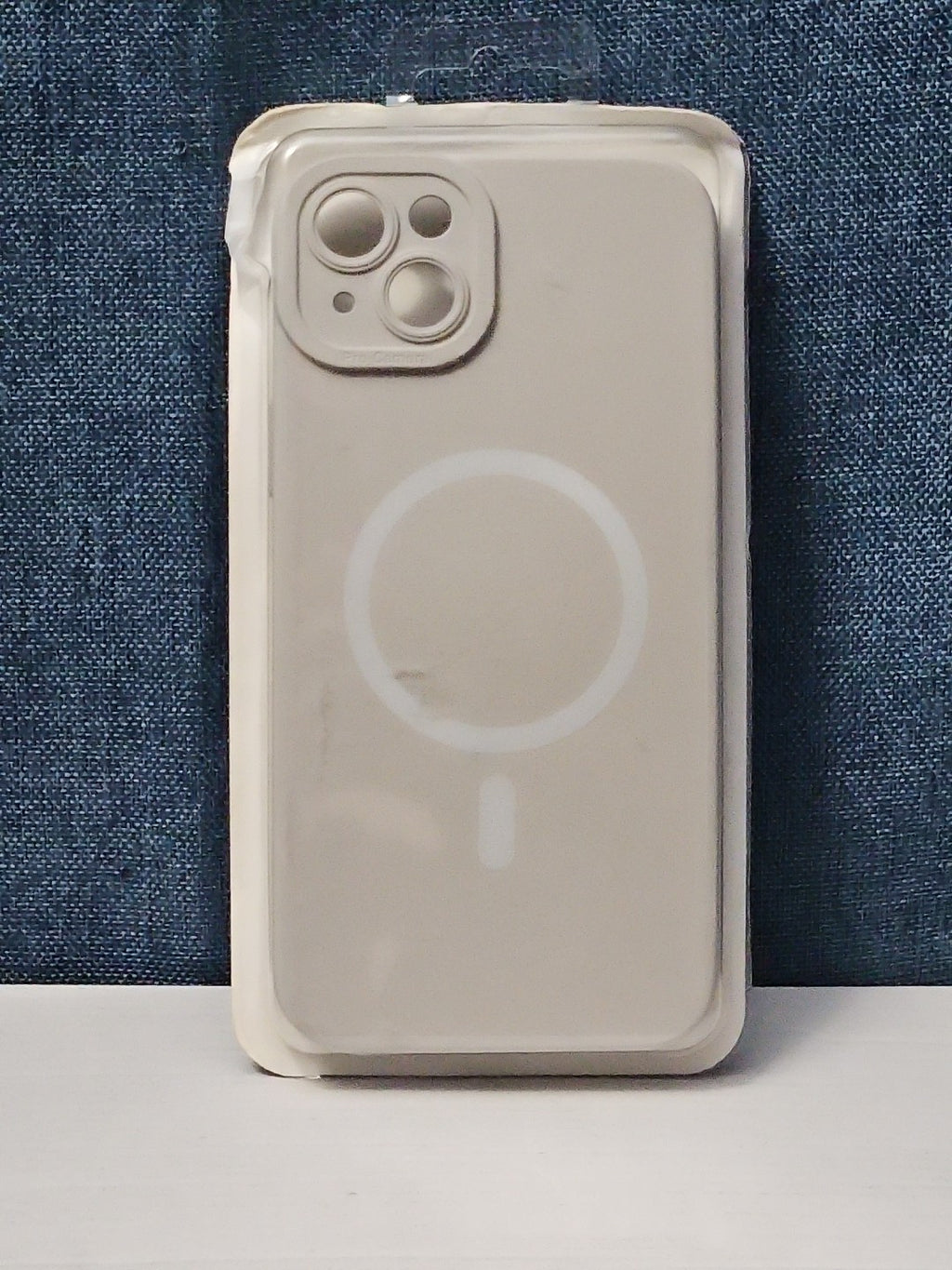 iPhone 14 Plus Case MagSafe Magnetic | Stone Beige Silicone | New