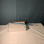Boye Size 5 Aluminum Knitting Needle 14 Inch Single Point Teal Blue 6328 Vintage