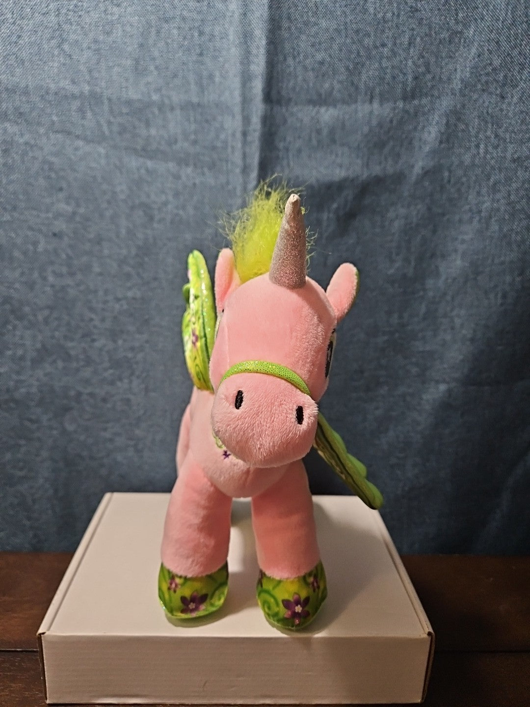 2 Star Eye Unicorn Plush Set | Pink & White Pegasus Stuffed Animals | Shimmer