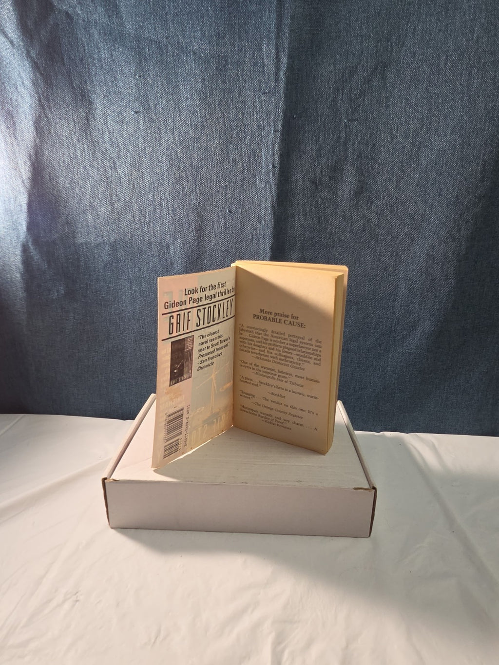 Probable Cause Grif Stockley  Paperback Gideon Page Legal Thriller Book