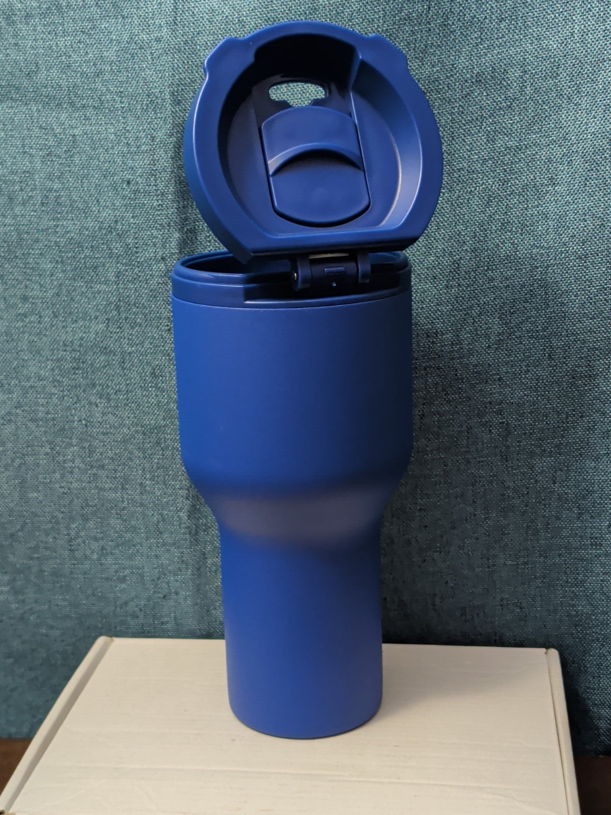 NEW HINJ 30oz Insulated Travel Tumbler Blue | Permanent Lid Stainless Steel