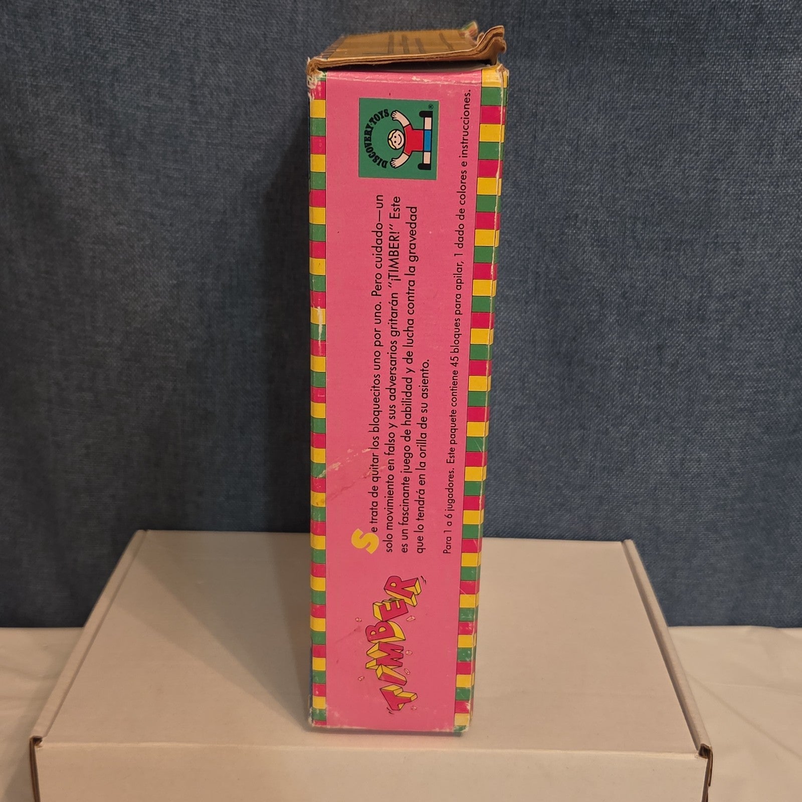 Vintage Discovery Toys Timber Wooden Block Stacking Game