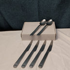 6 Pc GOURMET SETTINGS TAXI Flatware Set | 18/8 Stainless | 4 Knives | 2 Spoons