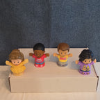 Fisher Price Little People Figures Lot of 4 Disney Belle Boy Girl Replacement