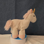 Manhattan Toy White Pink Unicorn Plush Rainbow Stars