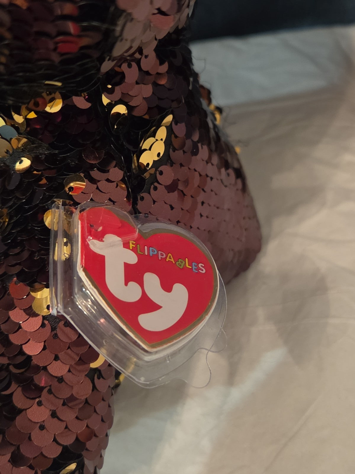 Limited TY Flippables Dangler Sloth 9" Sequin Plush WT